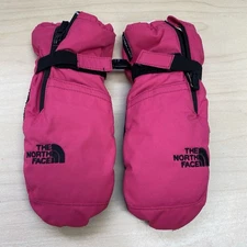 The North Face Mittens Toddler Sz L Petticoat Pink Black Logo Dryvent Mountain