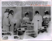 1963 Press Photo Fischer Quints were baptized by Bishop Lambert Hoch - nee91393