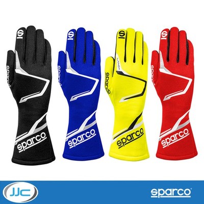 Sparco Land + Race Handschuhe - FIA & SFI Approved, Silikonhandfläche, Aramid verstärkt