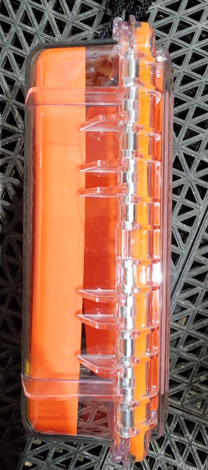 Plano Waterproof Polycarbonate Storage Box - 3500 Size - Orange/Clear - 145000