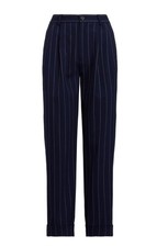Ralph Lauren black label women  s pinstripe pants size 2 Navy Career 245 NWT