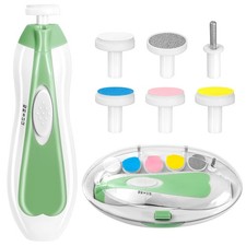 Baby Nail Trimmer Electric, 6 in 1 Baby Nail File Clippers Infant Grooming Ki...