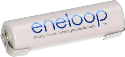 MARKENLOS Panasonic Eneloop AA Mignon Akku 1.2V 2000mAh mit Lötfahne U-Form