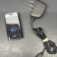 Sanyo Katana LX Sprint Flip Phone Shiny BLACK Tested With Original Power Cord