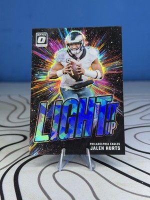 2024 Donruss Optic Jalen Hurts Light It Up #/15 Philadelphia Eagles