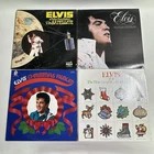 Vintage Elvis Presley Vinyl Lot Of 4 Records Hawaii Christmas He Walks Beside Me