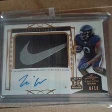 2022 Leaf Trinity Jelani Woods RC PATCH AUTO 9/10 NIKE SWOOSH Colts RPA