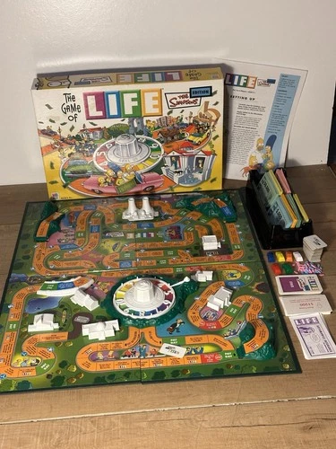 Simpsons Game of Life Board Game | 2004 Milton Bradley – 100% Complete Vintage