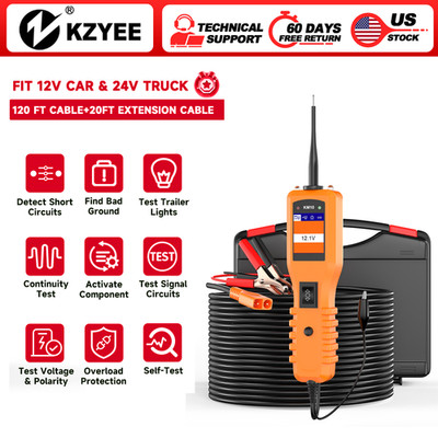 KZYEE KM10  12V 24V Power Scan Circuit Tester Electrical probe Circuit Tester Di