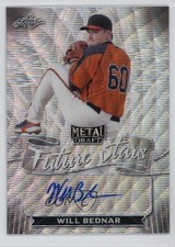2021 Leaf Metal Draft Future Stars Silver Wave Will Bednar #FS-WB1 Auto 00li
