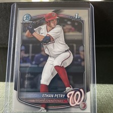2025 Bowman Chrome 1st Bowman Ethan Petry #BDC-151 Nationals Prospects Card