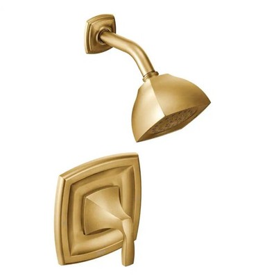 Moen T2692 Voss Single Handle Posi-Temp Pressure Balanced Shower - Gold READ!