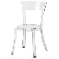 Modern Clear Acrylic Ghost Dining Chair Transparent Plastic Kitchen Chair UK