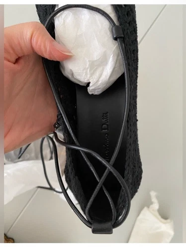 Zapato plano de ballet Massimo Dutti negro con cordones de cuero 7,5 38 nuevo con etiquetas 1508/450 - Imagen 16 de 20