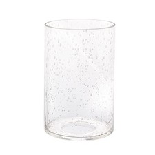 A00001 Cylinder with Bottom Clear Bubble Glass Lamp Shade
