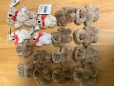 Pacific Craft Lot of 16 Small Stuffed Teddy Bears