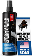 Piano Shine Polish Cleaner - Clean, Polish, Wax Protect Glossy Pianos Surf