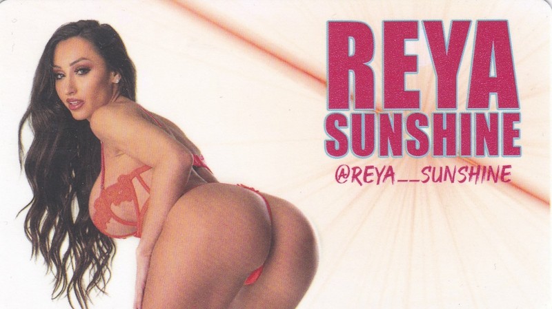 Adult Entertainer Reya Sunshine Business Card