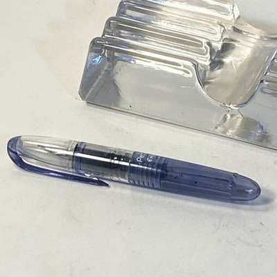 Pilot Petit 1 Fountain Pen Transparent Blue Fine Point Rare Discontinued