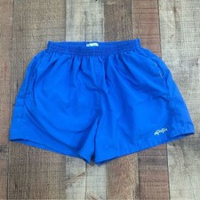Vintage 90s Dolfin Womens Shorts Small Blue Supplex Nylon USA Retro Running Swim