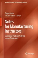 Notes For Manufacturing Instructors Diego Carou