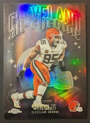 2025 Topps Chrome Football Myles Garrett All-Chrome Refractor #ACT