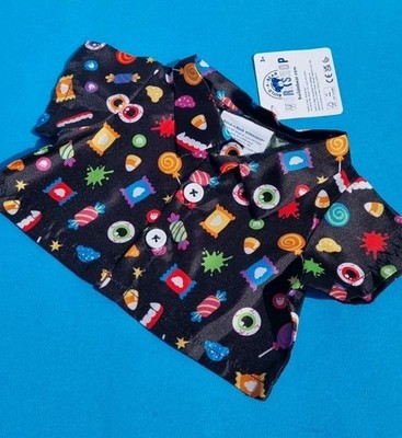 Build A Bear Halloween Shirt gruselig süß Süßigkeiten Shirt neu mit Etikett  