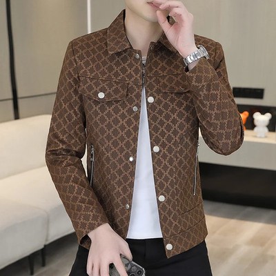 Men's Slim Fit Casual Jacket Spring Fashion Brand 2025 New Personality Tooling S