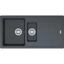 Image of FRANKE Titan 651 Reversible composite kitchen sink and drainer 1.5 bowl Graphite
