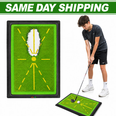 Golf Training Mat for Swing Detection Batting Divot Golf Hitting Practice Mat