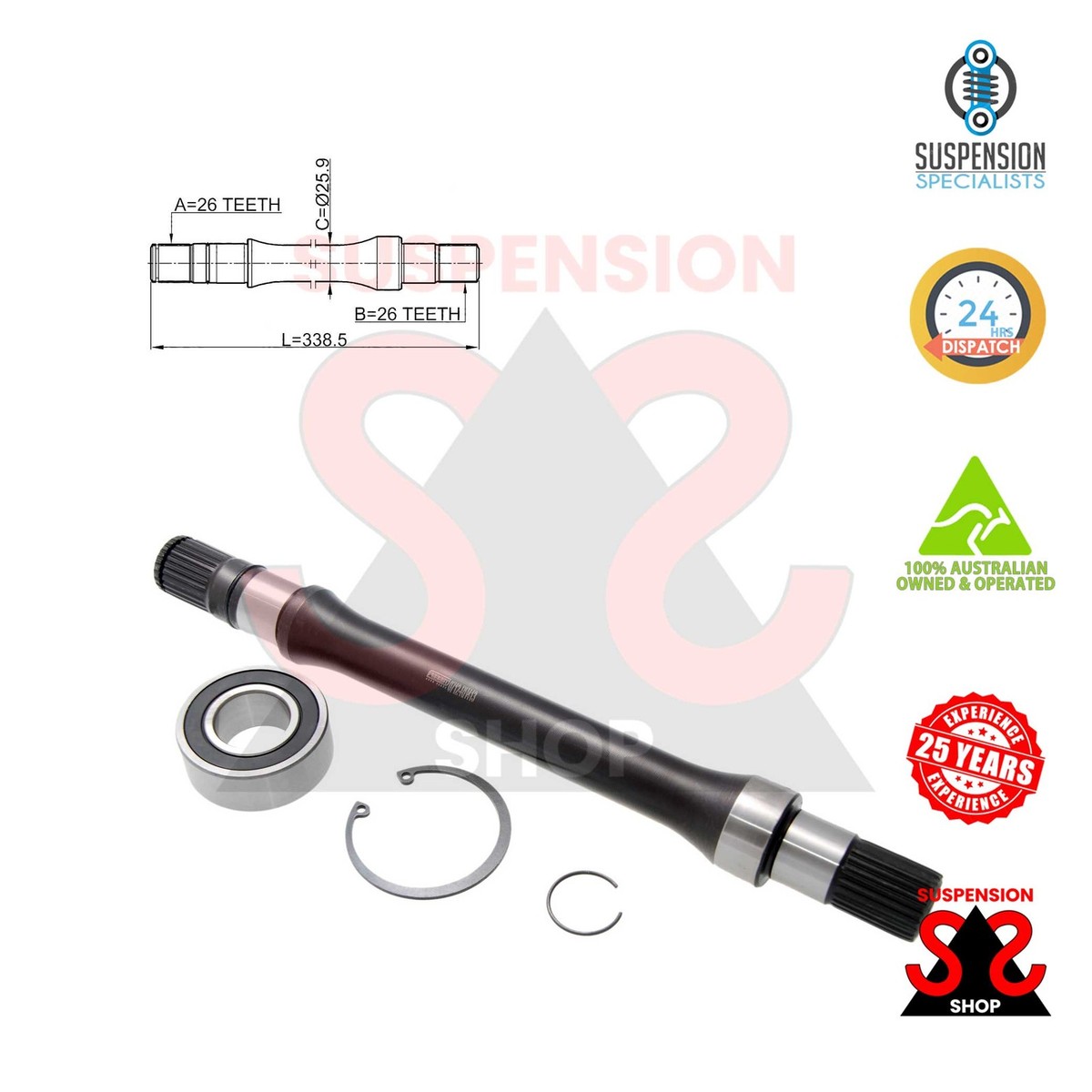 Front Axle Right Rh Drive Shaft Suit SUZUKI Liana 1.8 i (RH418