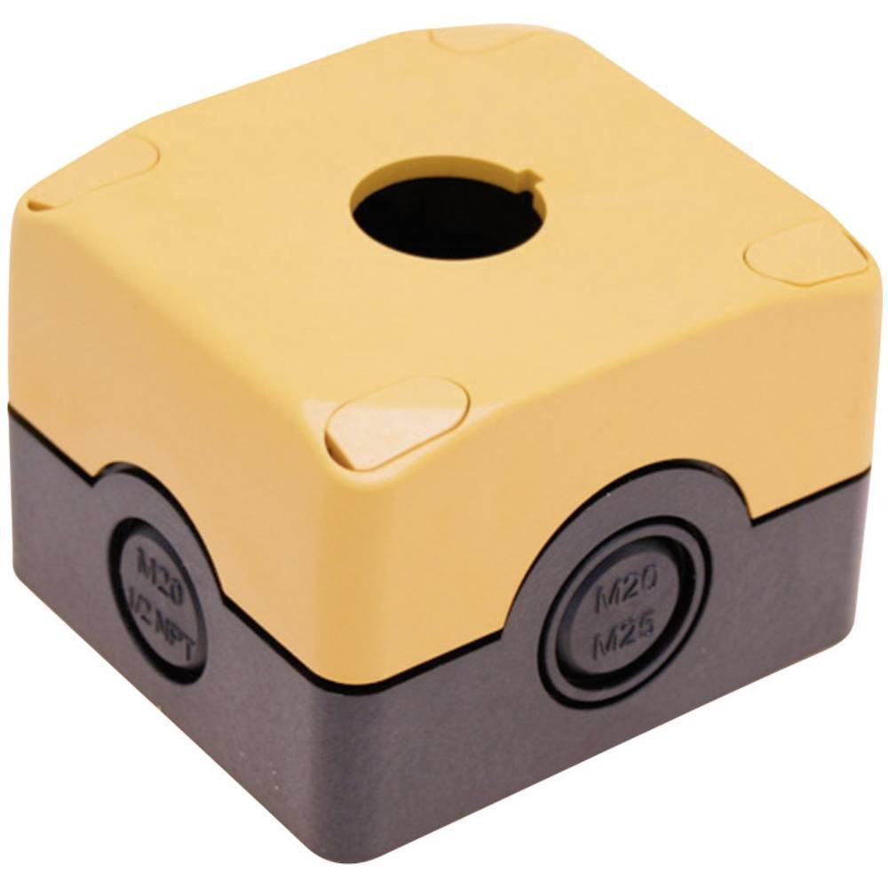 Boîtier ES 31001 Pizzato étanche IP67 noir 1 poste pour bouton d'arrêt d'urgence