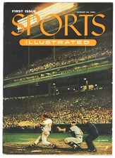 1954 Sports Illustrated 1st Issue w/Foldout Topps Cards - Pubs/Pics/Tics