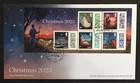 GB 2023 Christmas Mini Sheet MS5105 Unaddressed FDC FDI Bethlehem Cancel