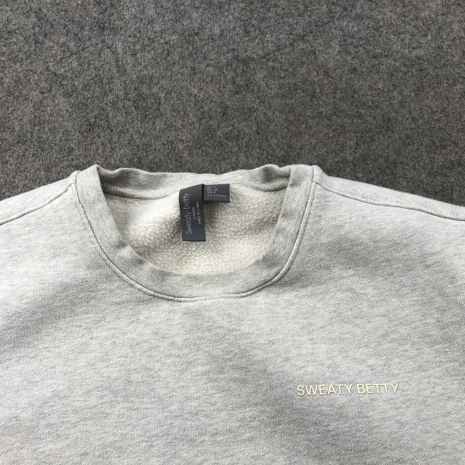 sweaty-betty pullover crew neck pockets sweatshirt