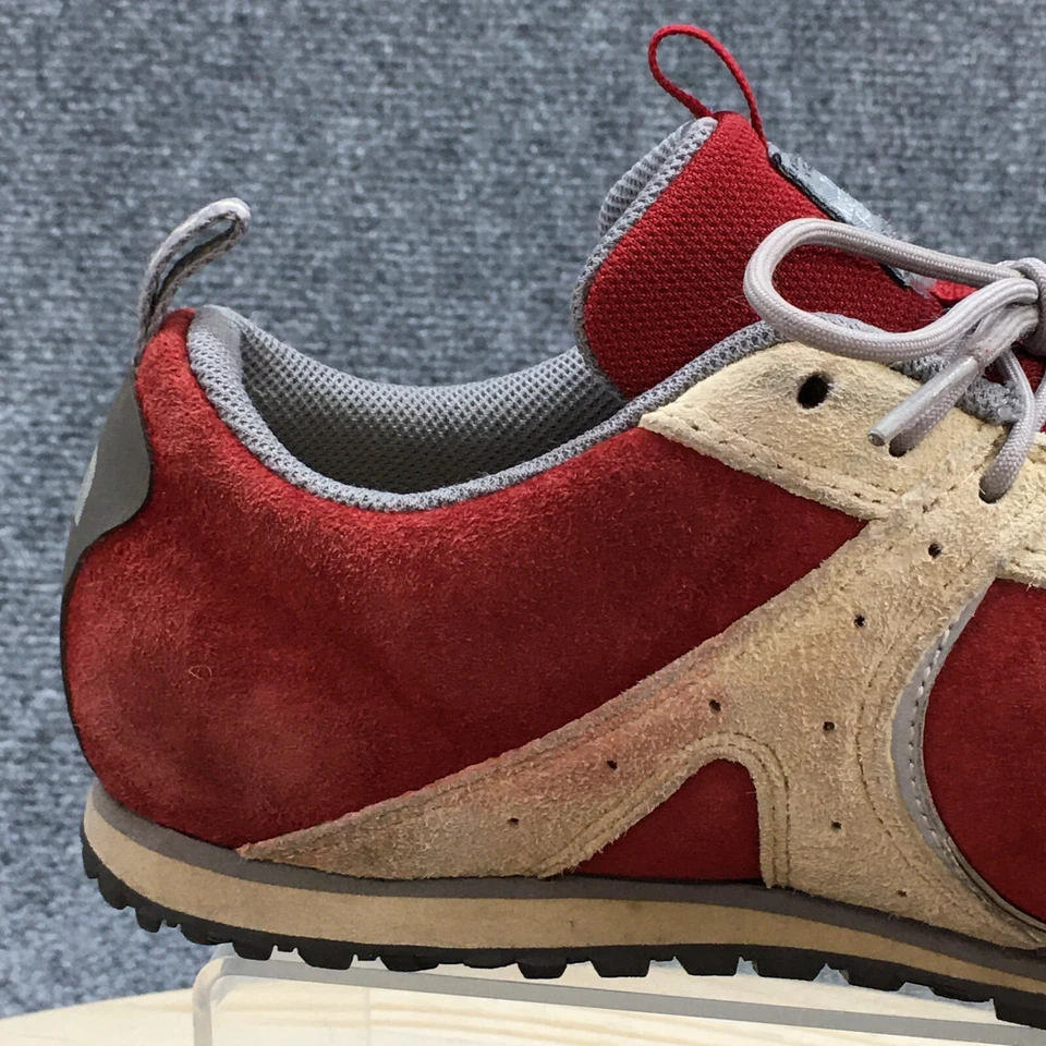 The North Face Shoes Womens 6 Athletic Hiking Low Sneakers Red Brown Suede - Image 2 of 4