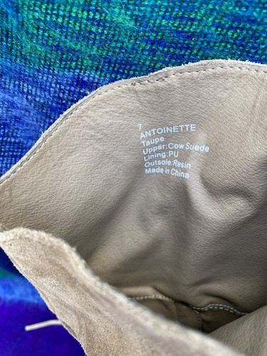 Sole Society Antoinette taupe Wildleder hoher Schaft Stiefel Gr. 7 Farben hellbraun - Bild 4 von 7