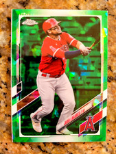 2021 topps update sapphire juan lagares green parallel 45/50 ANGELS