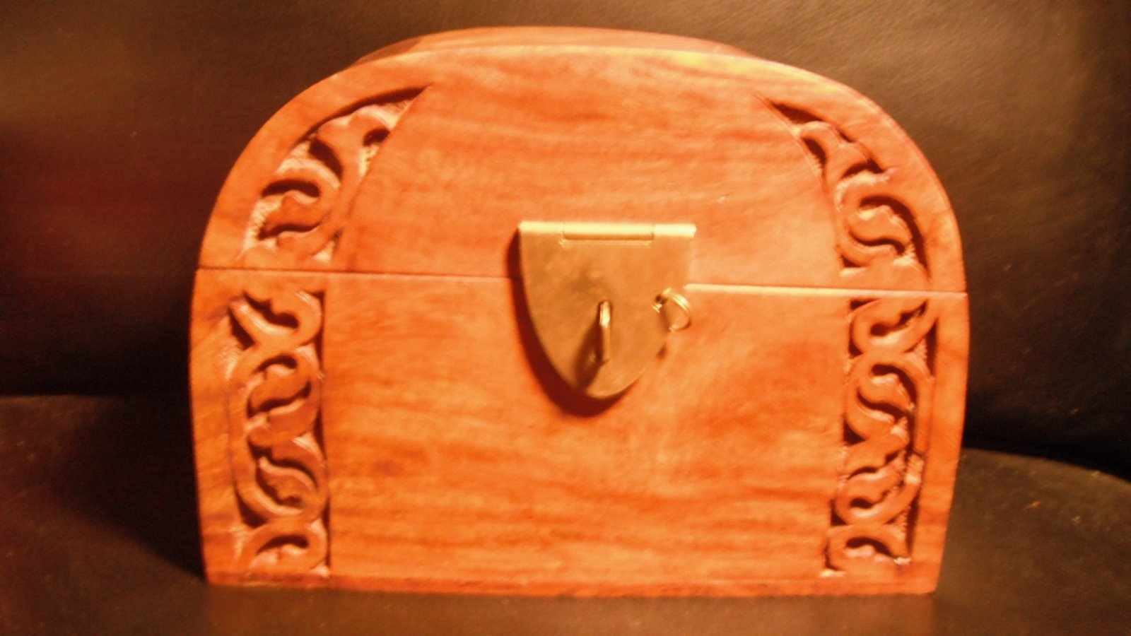 Round Topped Solid Wood Chest eBay