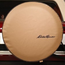 1992-96 FORD BRONCO SPARECOVER EDDIE BAUER SPARE TIRE COVER 30" TAN MADE IN USA!