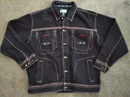 100% Denim 2XL Jacket Embroidered | eBay
