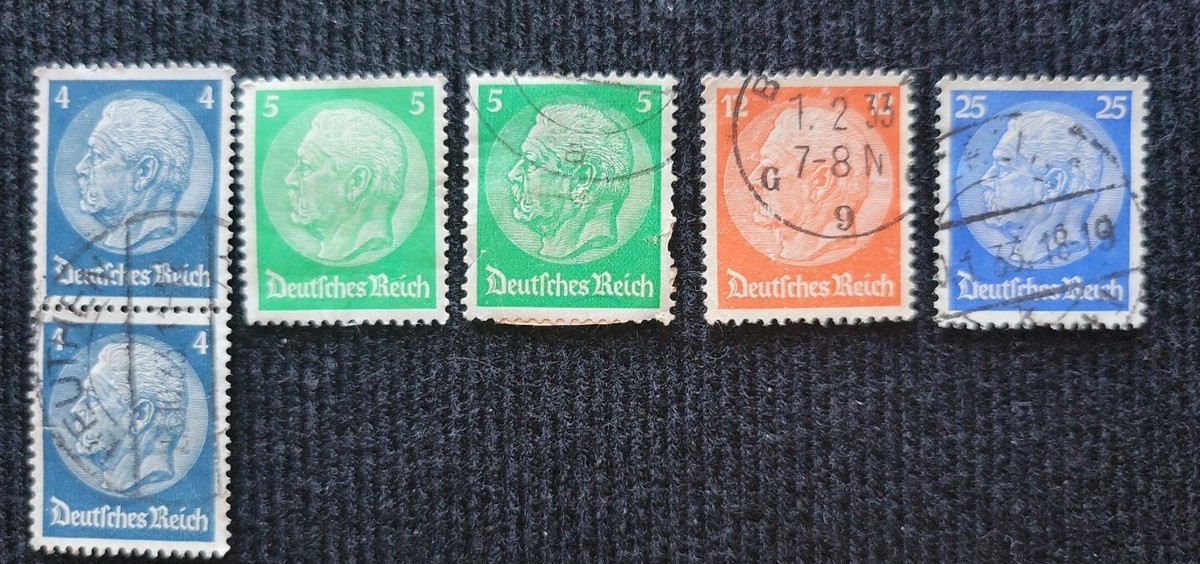 1932-36 Germany Hindenburg Stamps Used F/VF To VF, SC#391