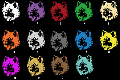 EURASIER Aufkleber Autoaufkleber sticker Eurasier Kopf #91-W