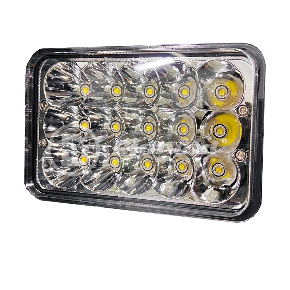 Brightest 4PCS 4x6" Led Headlights H4656 For Kenworth T400 T600A T800 W900 - Image 2 of 4