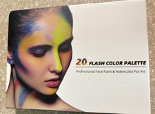 Face Body 20 Paint Watercolor Palette Professional Flash Non Toxic Safe New