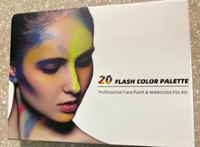 Face Body 20 Paint Watercolor  Palette Professional Flash Non Toxic Safe New