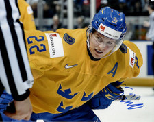 Team Sweden Isac Lundestrom Autographed Signed 8x10 NHL Photo COA #4