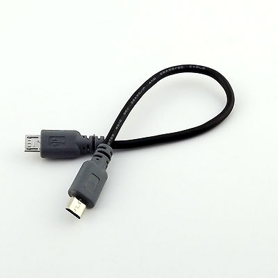 Micro USB Male To Micro Male 5 Pin Converter OTG Adapter Lead Data Cable Cord