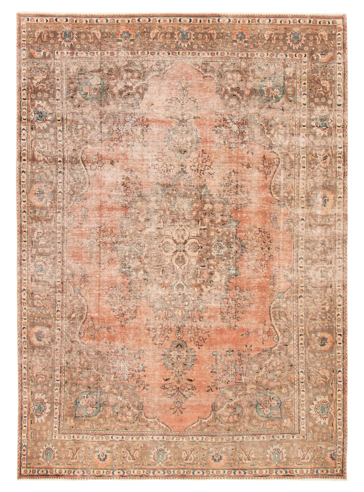 Traditional Vintage HandKnotted Carpet 8'1" x 11'8" Wool Area Rug