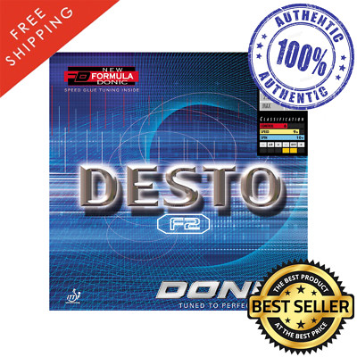 Donic Desto F2 Table Tennis and Ping Pong Rubber, We Ship in 10 Business Days!